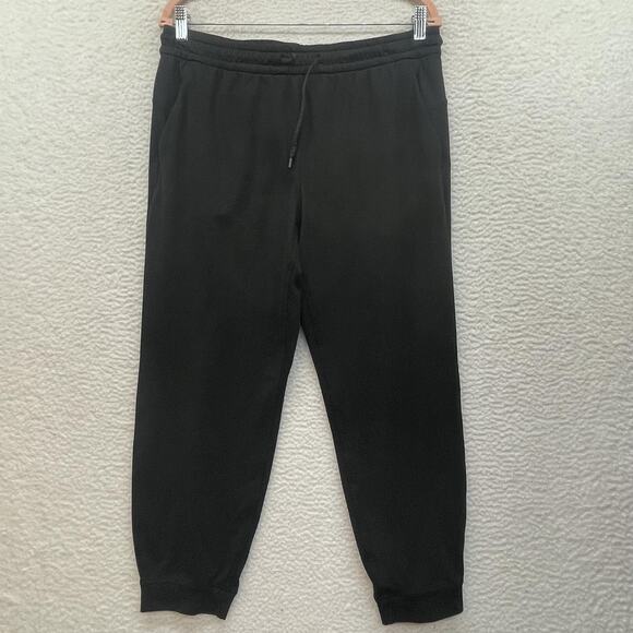 Lululemon Jogger Pants Mens Medium Black License to Train Drawstring Gym Workout - Picture 1 of 11